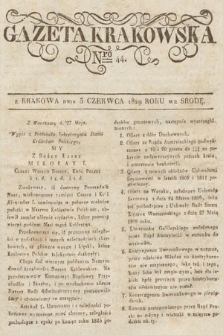 Gazeta Krakowska. 1829, nr 44