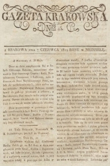 Gazeta Krakowska. 1829, nr 45