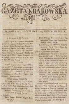 Gazeta Krakowska. 1829, nr 51