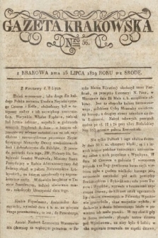 Gazeta Krakowska. 1829, nr 56