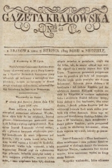 Gazeta Krakowska. 1829, nr 63