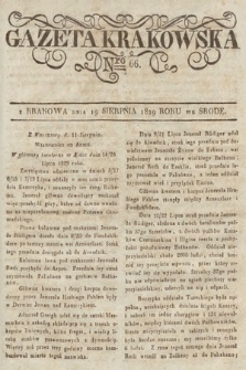 Gazeta Krakowska. 1829, nr 66