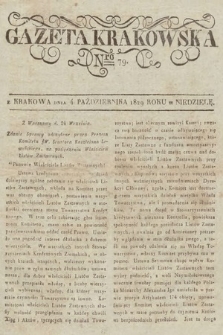 Gazeta Krakowska. 1829, nr 79