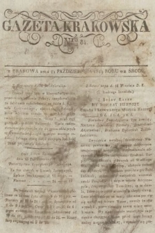 Gazeta Krakowska. 1829, nr 84