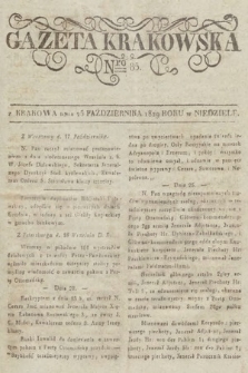 Gazeta Krakowska. 1829, nr 85