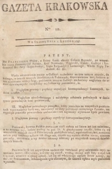 Gazeta Krakowska. 1797, nr 10