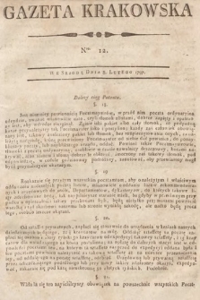 Gazeta Krakowska. 1797, nr 12