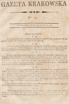 Gazeta Krakowska. 1797, nr 13