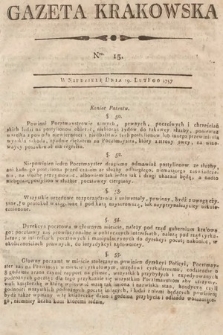 Gazeta Krakowska. 1797, nr 15