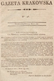 Gazeta Krakowska. 1797, nr 36