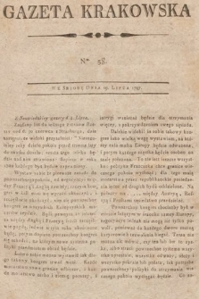 Gazeta Krakowska. 1797, nr 58