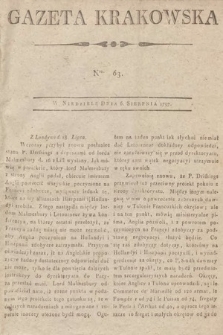 Gazeta Krakowska. 1797, nr 63