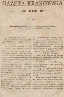 Gazeta Krakowska. 1797, nr 65