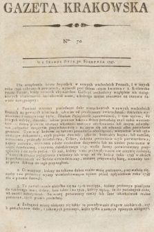 Gazeta Krakowska. 1797, nr 70