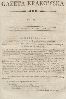 Gazeta Krakowska. 1797, nr 75