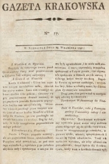 Gazeta Krakowska. 1797, nr 77