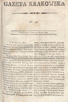 Gazeta Krakowska. 1800, nr 39