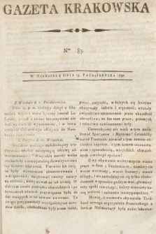 Gazeta Krakowska. 1797, nr 83