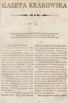 Gazeta Krakowska. 1797, nr 85
