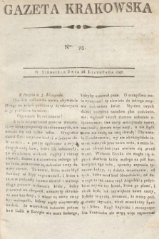 Gazeta Krakowska. 1797, nr 95