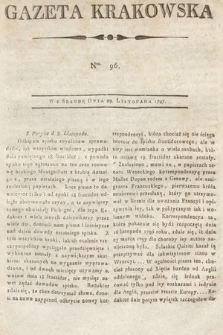 Gazeta Krakowska. 1797, nr 96