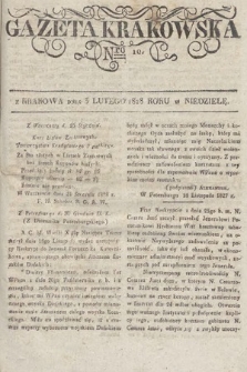 Gazeta Krakowska. 1828, nr 10