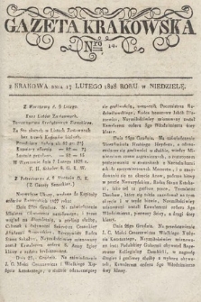Gazeta Krakowska. 1828, nr 14