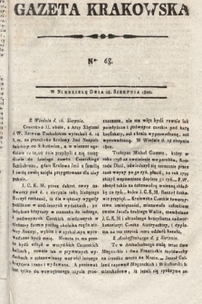 Gazeta Krakowska. 1800, nr 68