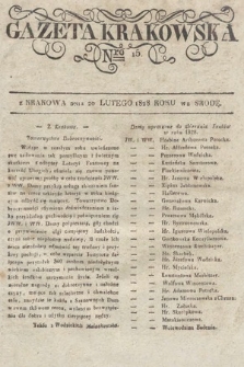 Gazeta Krakowska. 1828, nr 15