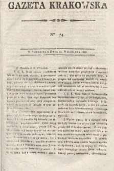 Gazeta Krakowska. 1800, nr 74