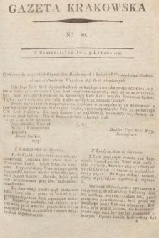 Gazeta Krakowska. 1796, nr 10