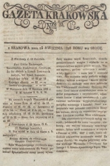 Gazeta Krakowska. 1828, nr 33