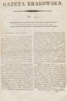Gazeta Krakowska. 1796, nr 14