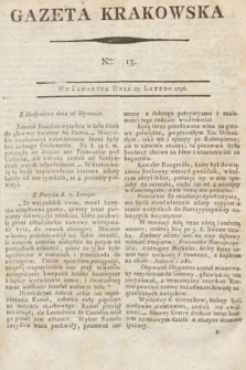 Gazeta Krakowska. 1796, nr 15