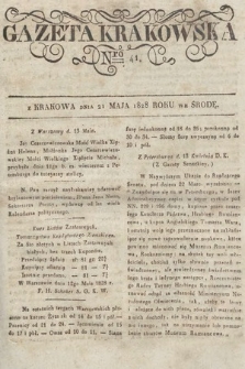 Gazeta Krakowska. 1828, nr 41