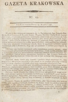 Gazeta Krakowska. 1796, nr 23