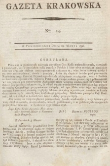Gazeta Krakowska. 1796, nr 24