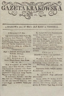 Gazeta Krakowska. 1828, nr 42