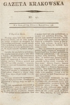 Gazeta Krakowska. 1796, nr 27