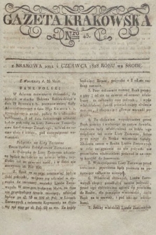 Gazeta Krakowska. 1828, nr 45