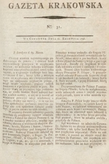 Gazeta Krakowska. 1796, nr 31