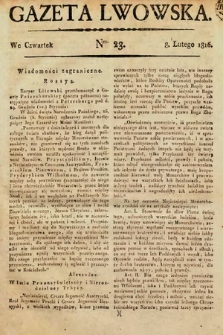 Gazeta Lwowska. 1816, nr 23