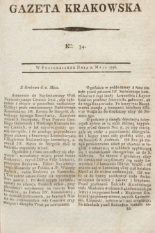 Gazeta Krakowska. 1796, nr 34