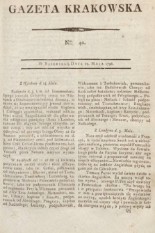 Gazeta Krakowska. 1796, nr 40