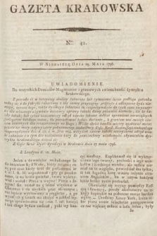 Gazeta Krakowska. 1796, nr 42