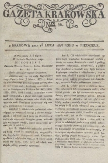 Gazeta Krakowska. 1828, nr 56