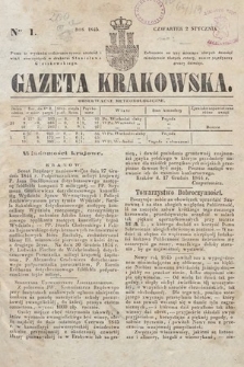 Gazeta Krakowska. 1845, nr 1
