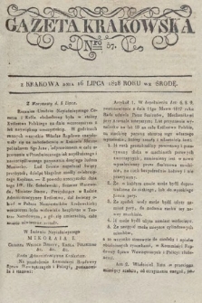 Gazeta Krakowska. 1828, nr 57
