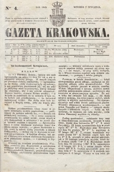 Gazeta Krakowska. 1845, nr 4