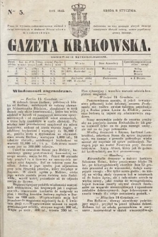Gazeta Krakowska. 1845, nr 5